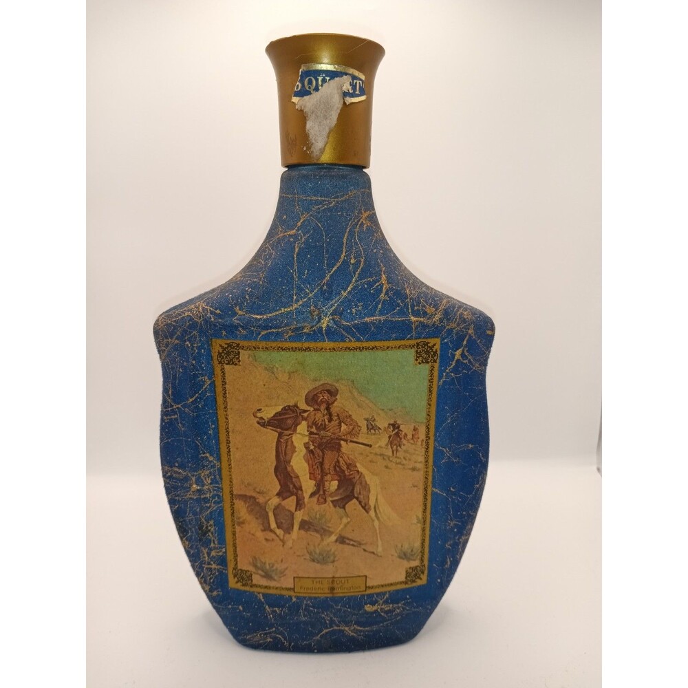 Jim Beam Frederic Remington Art Collectible Whiskey Decanter Bottle "The Scout"